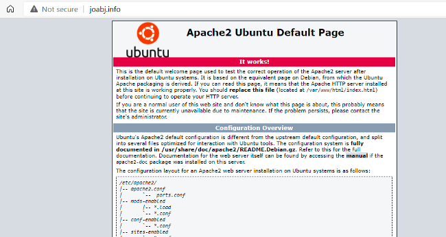 Apache Running.