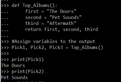 Multi-Return Function